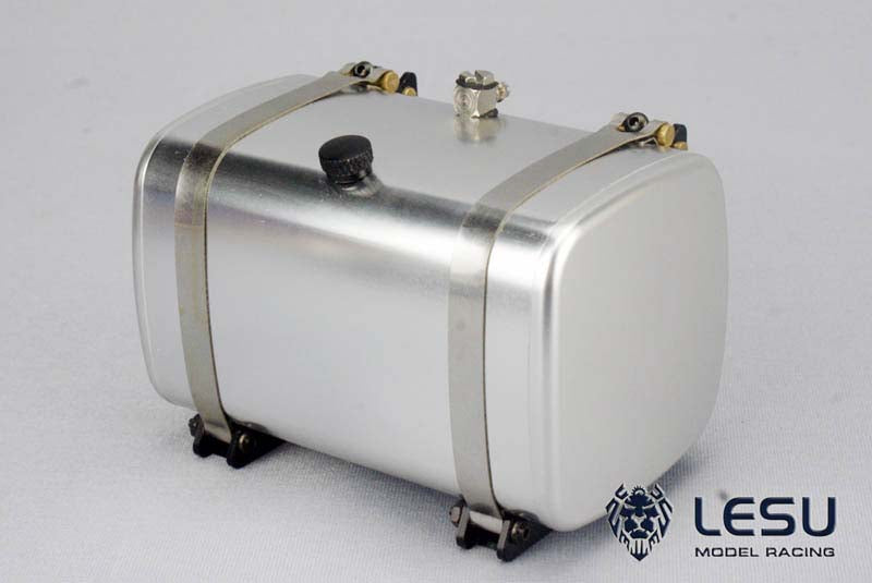 LESU Simulated Hydraulic Metal Fuel Tank Suitable for 1/14 RC Dumper Trailer Radio Controlled Tractor Truck Cars DIY Model