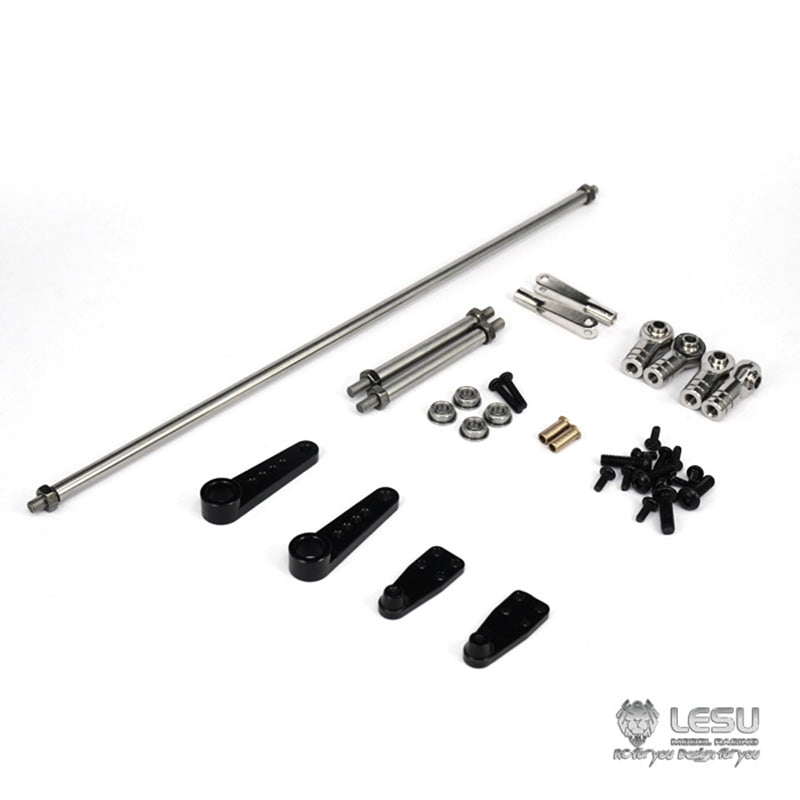 LESU Spare Part Metal Rods Extended Steering Arm Suitable for 1/14 Scale RC 8*8 Tractors Trucks Radio Control Car DIY Model