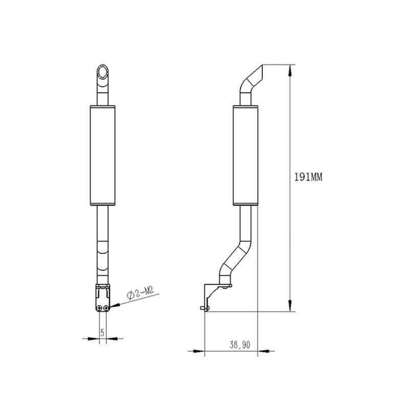 LESU Metal Smoke Exhaust Pipe Vent A B C for 1/14 Scale Remote Controlled Tractor Truck Car Model Accessories Replacements