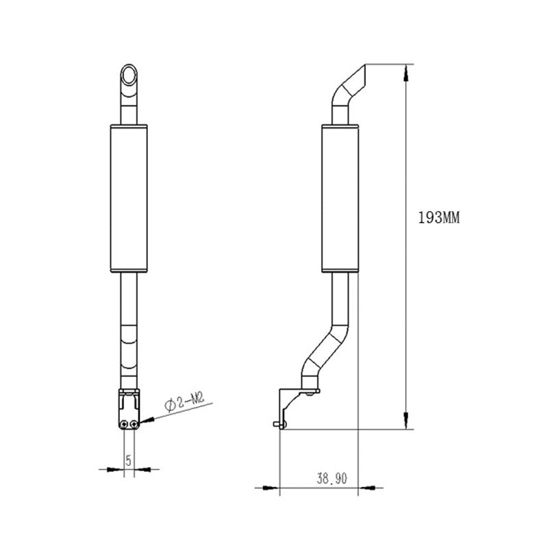 LESU Metal Smoke Exhaust Pipe Vent A B C for 1/14 Scale Remote Controlled Tractor Truck Car Model Accessories Replacements