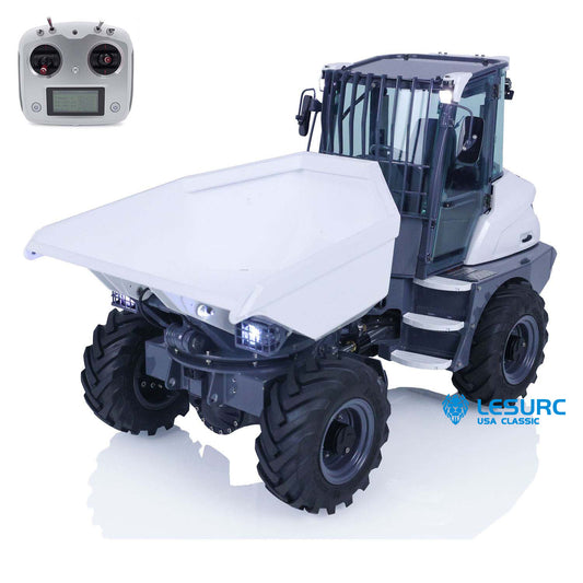 LESU 1/14 4X4 Radio Controlled Car AOUE 6MDX Metal RC Hydraulic Articulated Dump Truck Hobby Model Tipper I6S Radio SYS