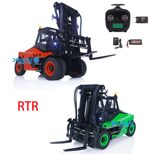 1/14 LESU RC RTR Hydraulic Painting Forklift Remote Control Model Aoue-LD160S W/ Light Sound Motor ESC Battery Charger ST8 Radio