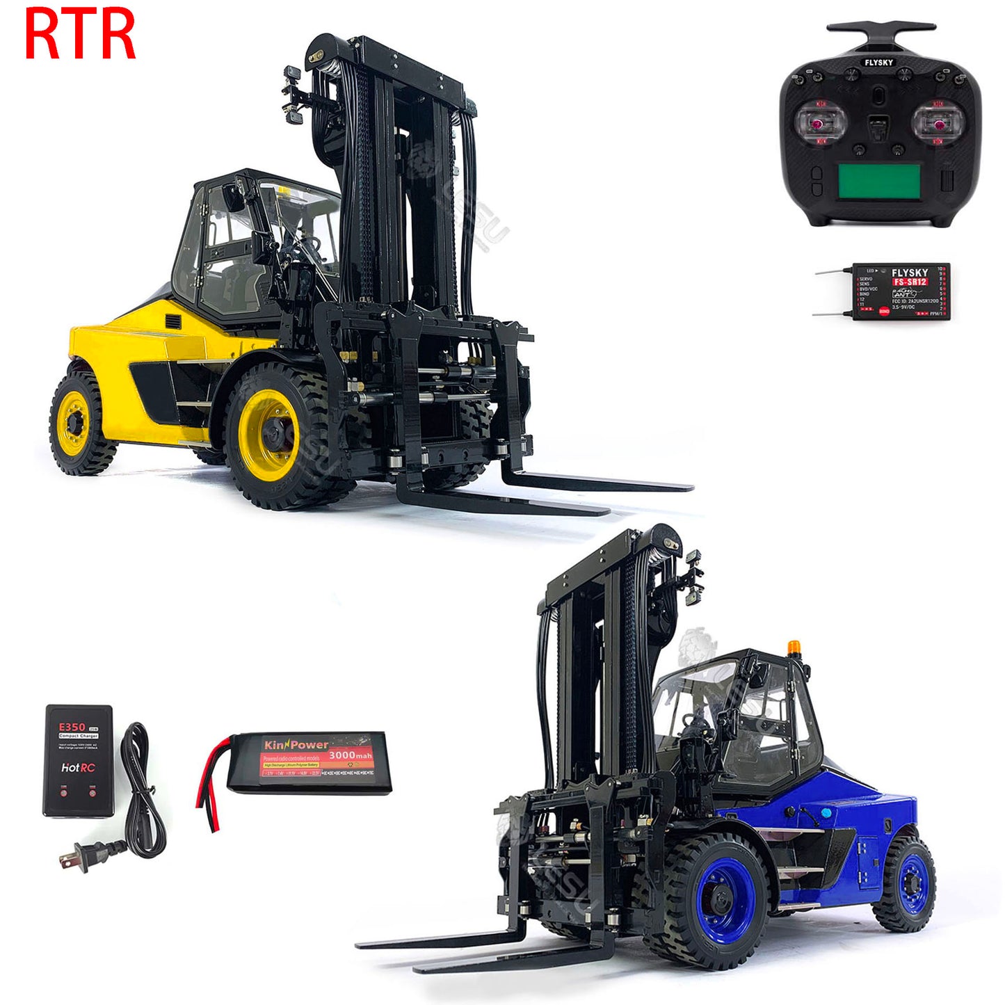 1/14 LESU RC RTR Hydraulic Painting Forklift Remote Control Model Aoue-LD160S W/ Motor ESC Light Sound Battery Charger ST8 Radio