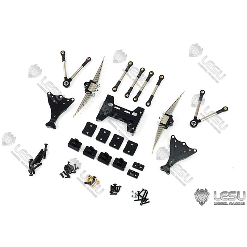 US STOCK Metal Rear Dual Suspension for LESU 1/14 TAMIYA RC Trucks Trailers RC Tractor Car Models DIY Accessories Spare Parts