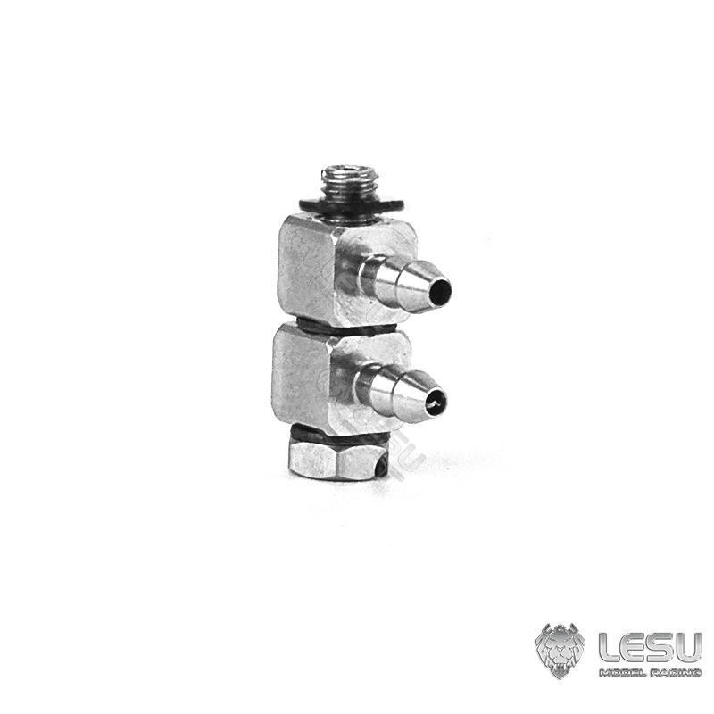 LESU M3 Metal Conjoined Curved Nozzle Suitable For 1/14 RC Dumper Radio Controlled Vehicle Truck DIY Spare Part Accessory