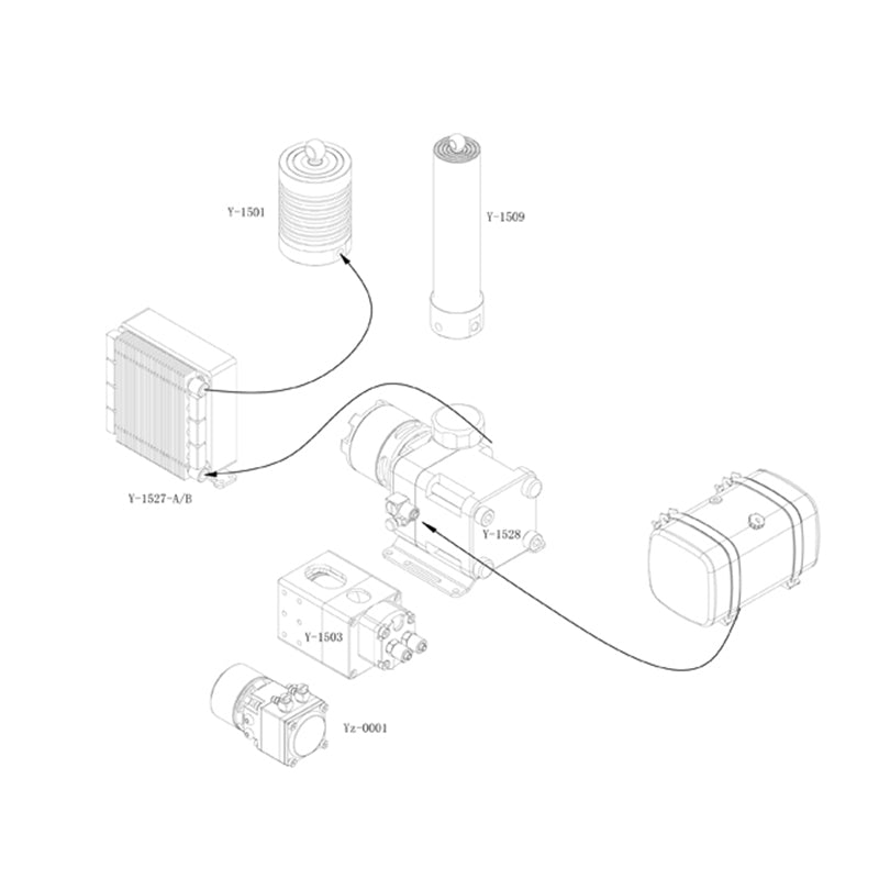 LESU Replacements Spare Parts Metal Cooling Apparatus Radiator A B for 1/14 Scale DIY Dumper Truck Model Hydraulic System