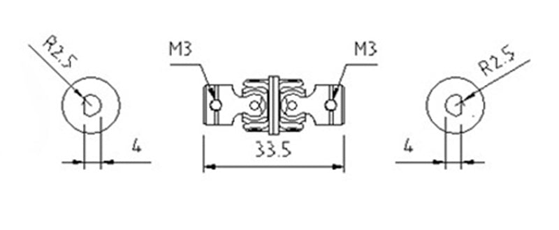 LESU Metal CVD Drive Shaft Connector A B C D for 1/14 Remote Controlled Tractor Truck DIY Model Replacements Spare Parts