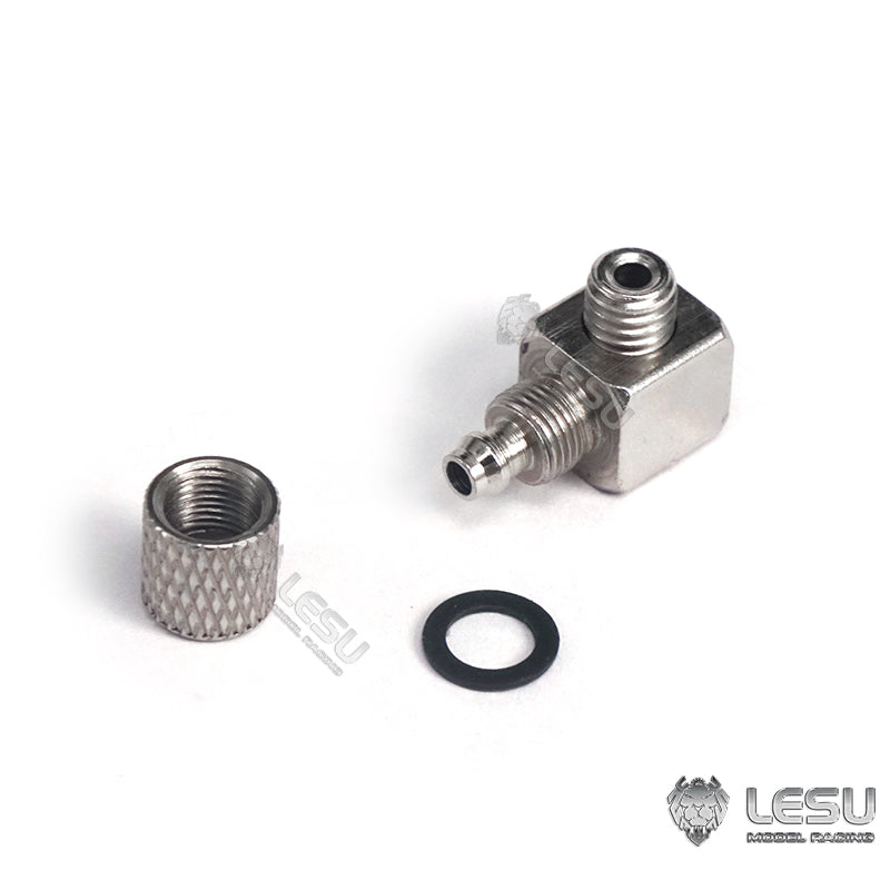 LESU M3 M5 Metal Straight Curved Nozzle Suitable for 1/14 RC Tractor Truck Remote Controlled Model Cars DIY Spare Parts