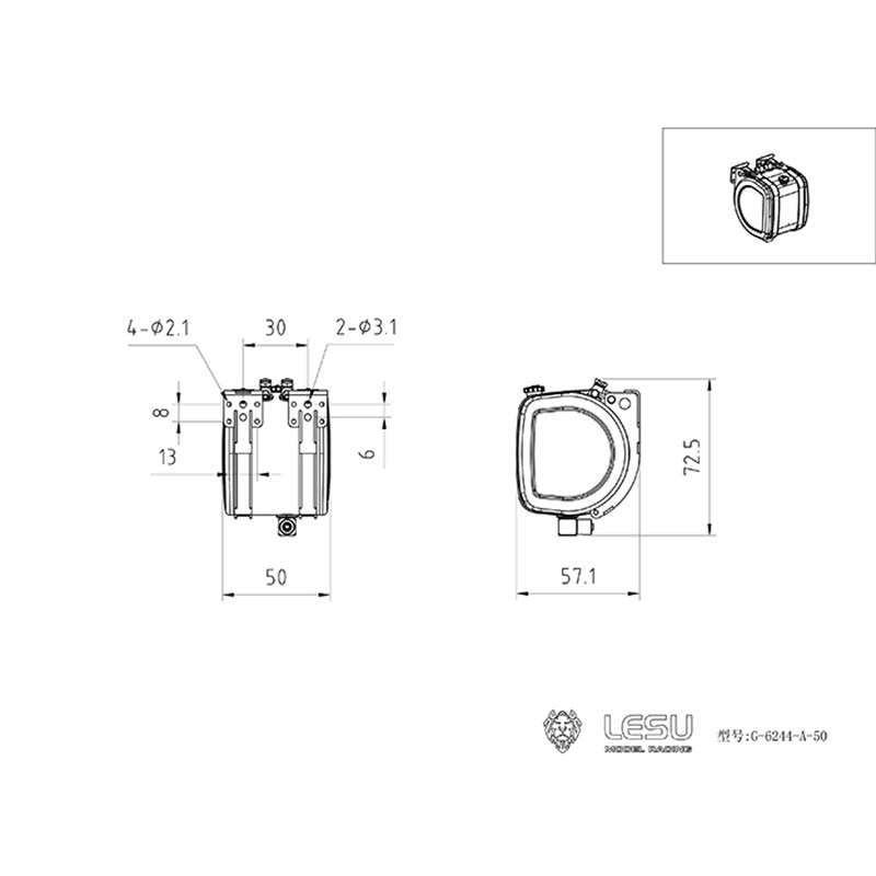 LESU Metal Hydraulic Simulated Oil Tank Accessory Suitable for 1/14 Scale Tractor Truck Dumper Tipper DIY Cars Spare Parts