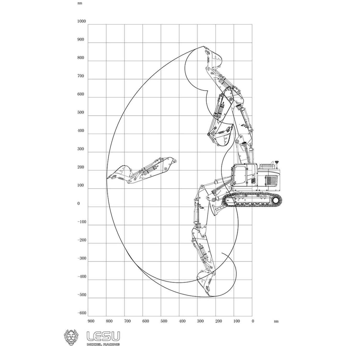 LESU 1/14 Metal Aoue ET26L Hydraulic RC Excavator Radio Control Digger Hobby Model W/ Simulated GPS Light System ESC Servo Motor
