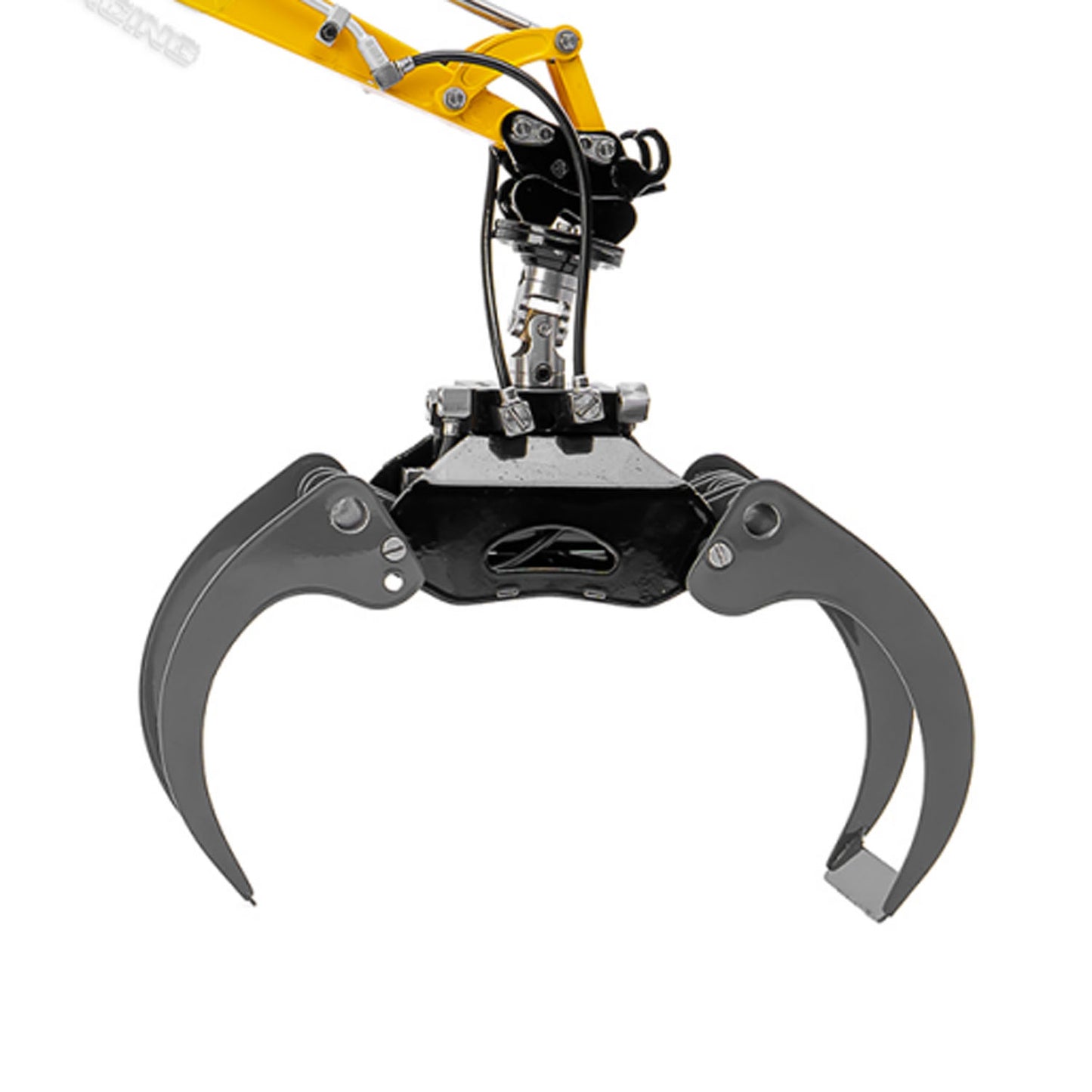 Metal Log Grapple Clamp Leveling Beam Grading Bucket Cultivator Rake Ripper Sieve Bucket for LESU Aoue PC30 B0003 1/14 RC Hydraulic Excavator Remote Control Mini Digger