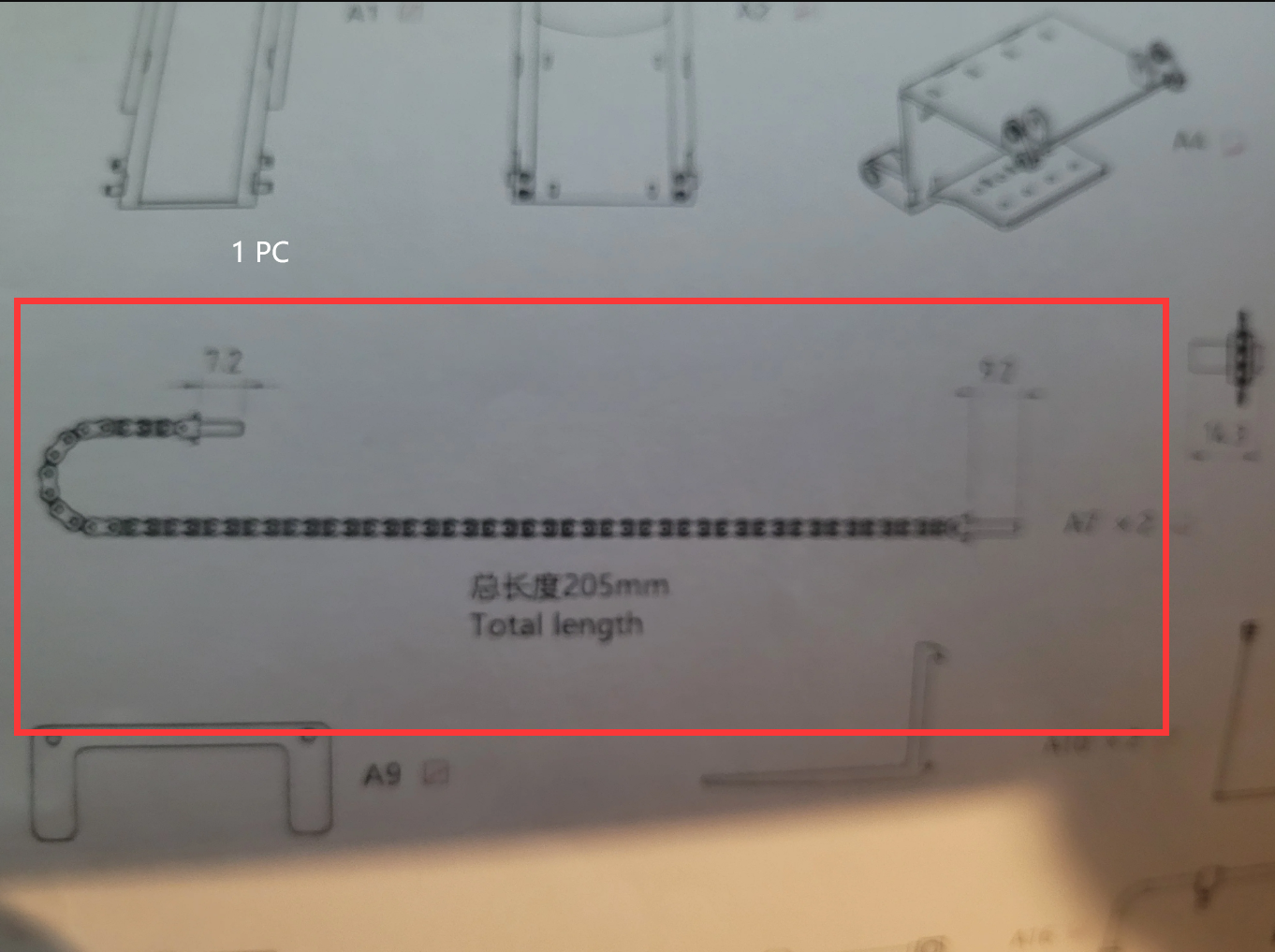 1PC Part A7 For 1/14 LS-A0007