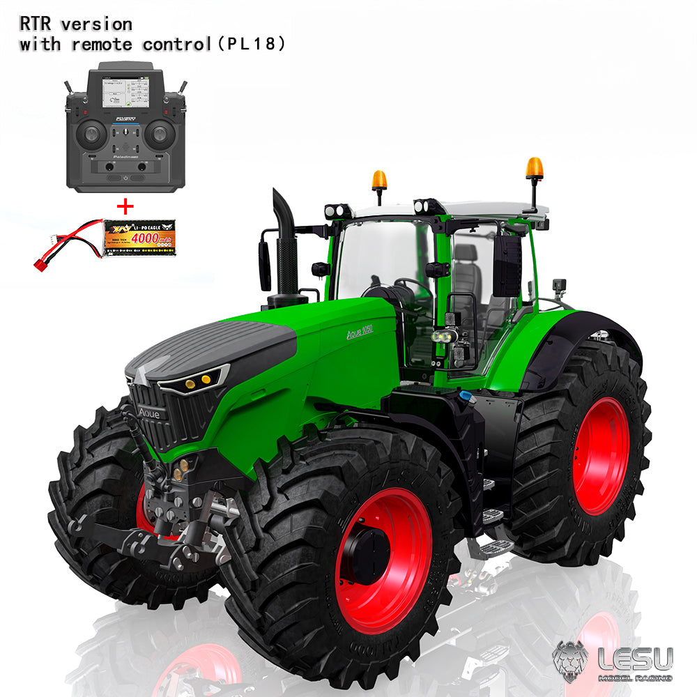 Brand New 1/14 Scale Hydraulic AOUE 1050 Tractor KIT/RTR A0018 4WD 2Speed Gearbox Motor ESC Lights Teshulianjie