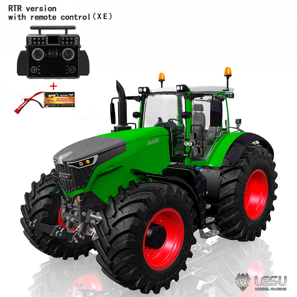 Brand New 1/14 Scale Hydraulic AOUE 1050 Tractor KIT/RTR A0018 4WD 2Speed Gearbox Motor ESC Lights Teshulianjie