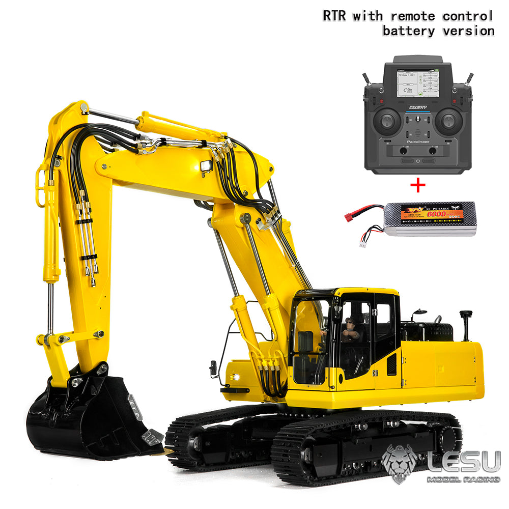 LESU 1/14 PC36 RC Hydraulic Heavy-duty Remote Control Excavator Digger 3-Arm ET36L Ready to Run Painted PL18EV Lite