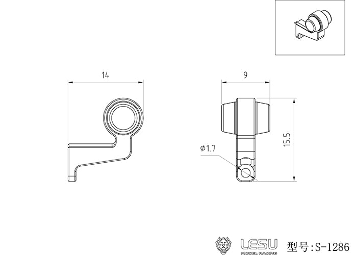 LESU LED Light Sets Upgraded Parts For 1/14 Scale Remote Controlled Tractor Truck DIY Model Accessories Replacements