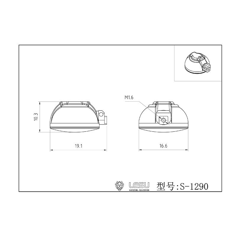 LESU LED Light Sets Upgraded Parts For 1/14 Scale Remote Controlled Tractor Truck DIY Model Accessories Replacements