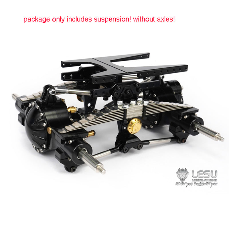 1/16 DIY Spare Parts Metal Front Rear Suspension Suitable for RC Tractor Trucks Dumper Radio Control Model Cars Accessory