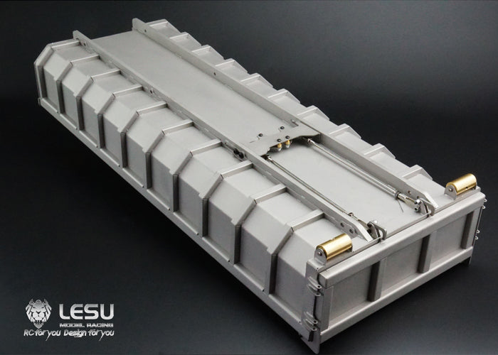 Trailer Bucket Hydraulic Cylinder Crane Valve Oil Tank Pump Suitable for LESU Metal 1/14 Roll On Off RC Dumper Truck Model