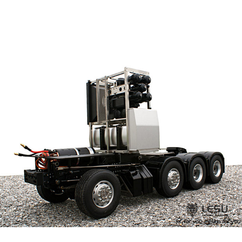 LESU Metal 8x8 Chassis for 1/14 RC Tractor Truck Low Top 3363 Cabin 2 Speed Transmission for Remote Control Vehicle Enthusiast DIY Model