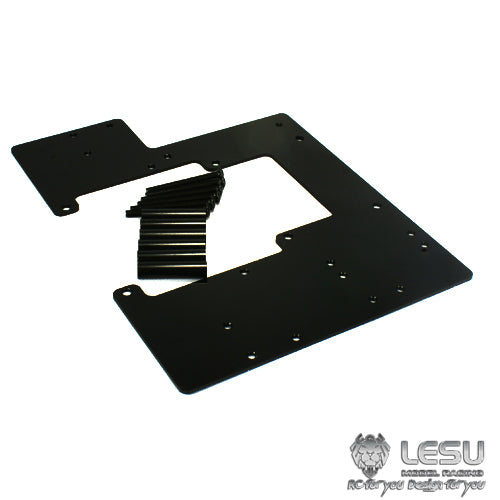 LESU 1/14 Metal Battery Compartment CNC Second Plate Set Suitable for RC Tractor Truck R620 Radio Control Dumper DIY Parts