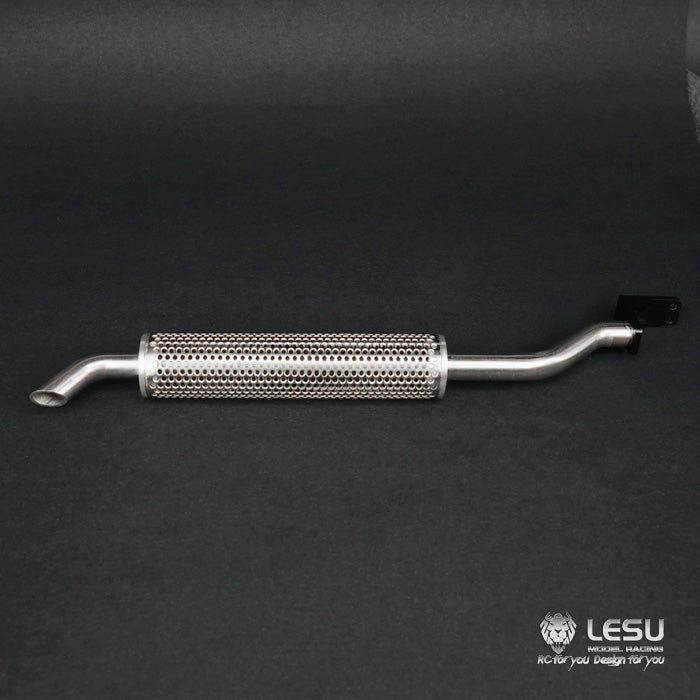 LESU Metal Smoke Exhaust Pipe Vent A B C for 1/14 Scale Remote Controlled Tractor Truck Car Model Accessories Replacements