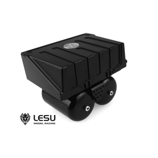 LESU 1/14 Metal Part Simulated Battery Box Air Tank Suitable for RC Tractor Truck Radio Controlled Dumper Tipper DIY Model