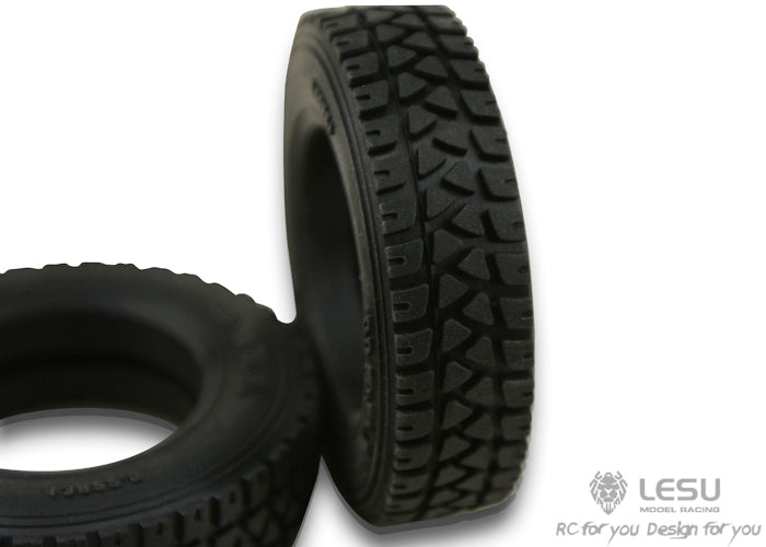 US STOCK LESU 1Pair Narrow Tire DIY Accessory Suitable for 1/16 Scale RC Tractor Truck Emoted Controlled Dumper Model Cars Spare Parts