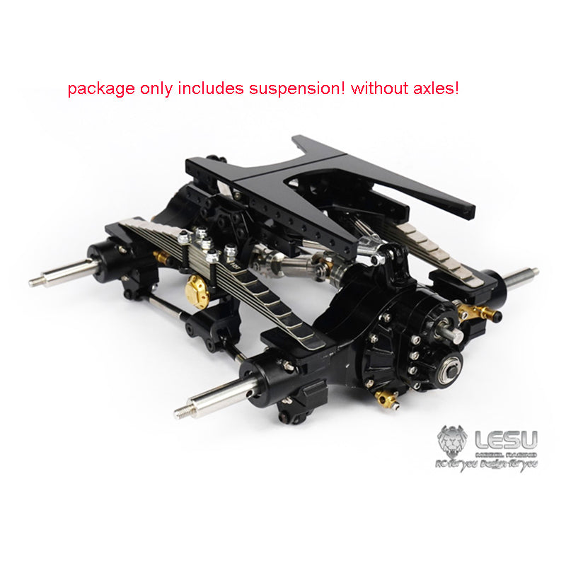 1/16 DIY Spare Parts Metal Front Rear Suspension Suitable for RC Tractor Trucks Dumper Radio Control Model Cars Accessory