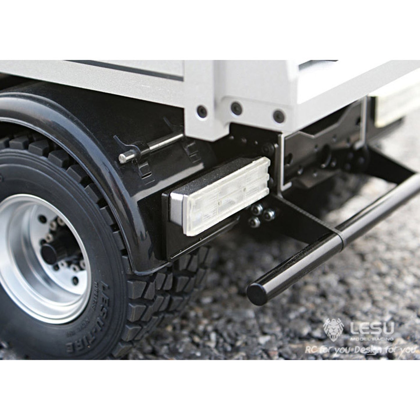 LESU Remote Control Metal 1/14 700 6*6 Tractor Truck Dumper RC Engineering Vehicle Car Model With Motor Light Sound System