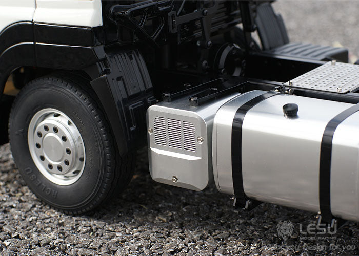 LESU HO700 1/14 6x4/4x2 Remote Control Tractor Truck with Metal Chassis 2 Speed Transmission Sound Light System for RC Hobbyists
