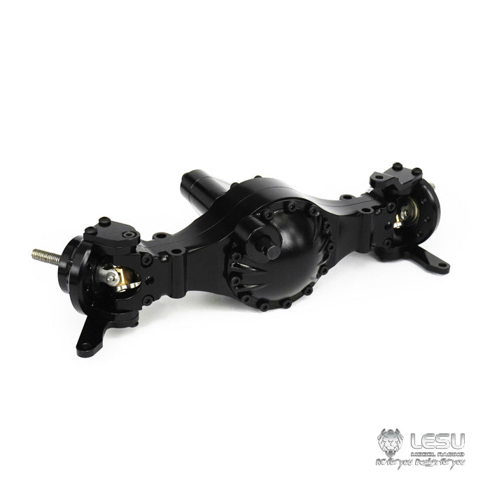 LESU Metal Rear/Front Axle W/ Differential Lock for Remote Controlled 1/14 Tractor Truck Model Spare Parts Replacements