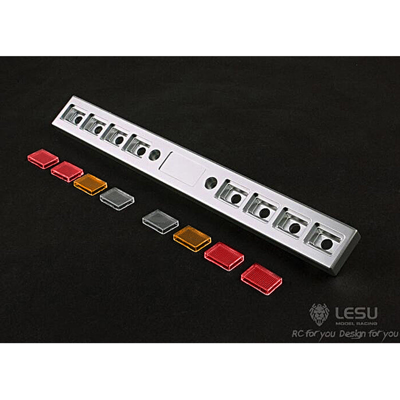 US STOCK LESU Metal Spare Parts Rear Bumper Suitable for TAMIYA RC 1/14 Scale Tractor Truck Radio Controlled Cars DIY Vehicle Spare Part