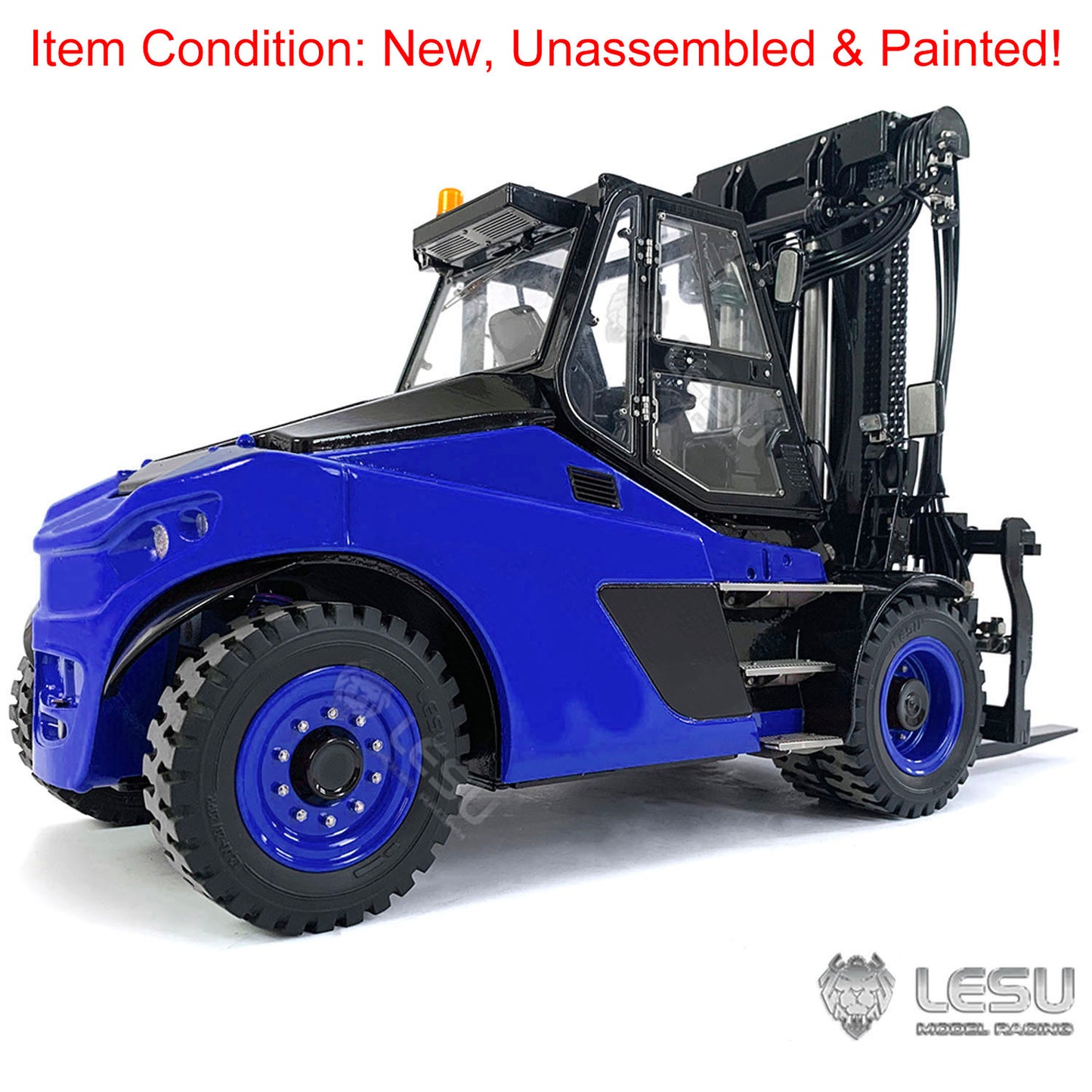 LESU 1/14 Scale RC Hydraulic Painting Forklift Aoue-LD160S Remote Control Model W/ Motor ESC Light Sound W/O Battery Radio Charger