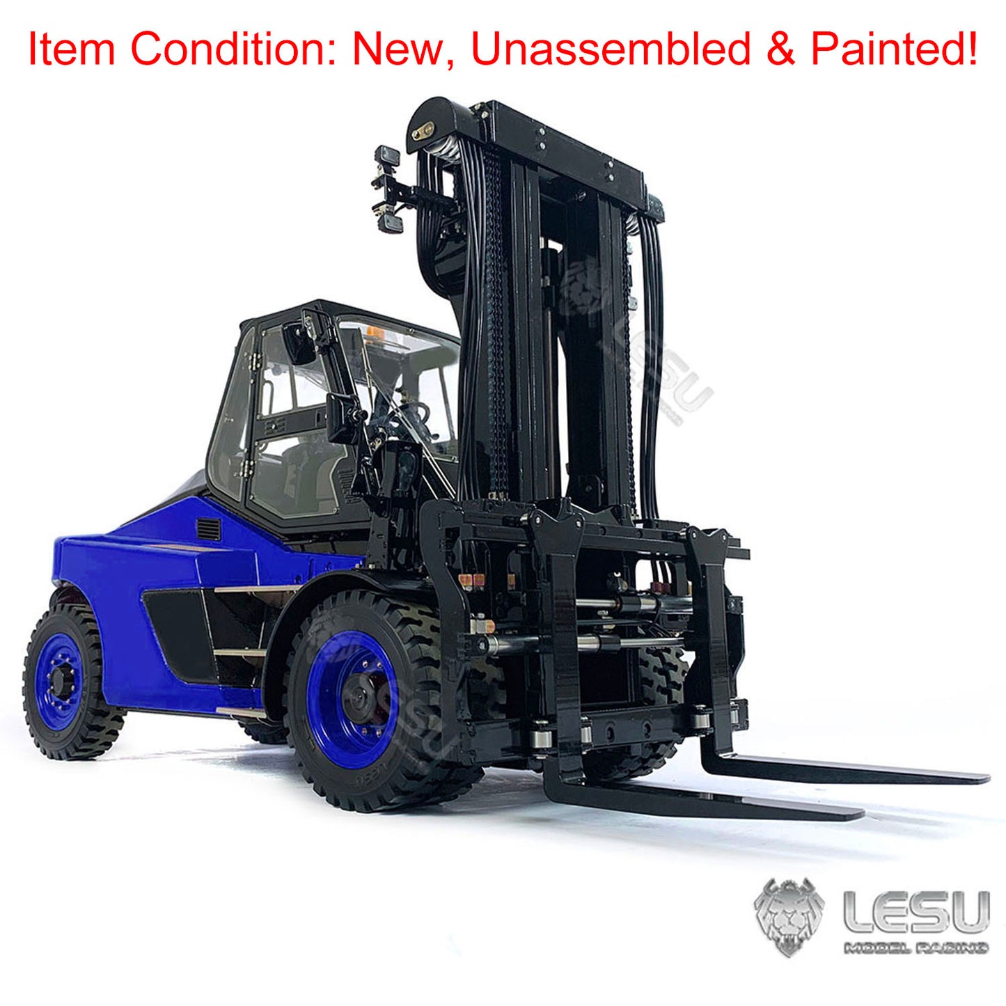 LESU 1/14 Scale RC Hydraulic Painting Forklift Aoue-LD160S Remote Control Model W/ Motor ESC Light Sound W/O Battery Radio Charger