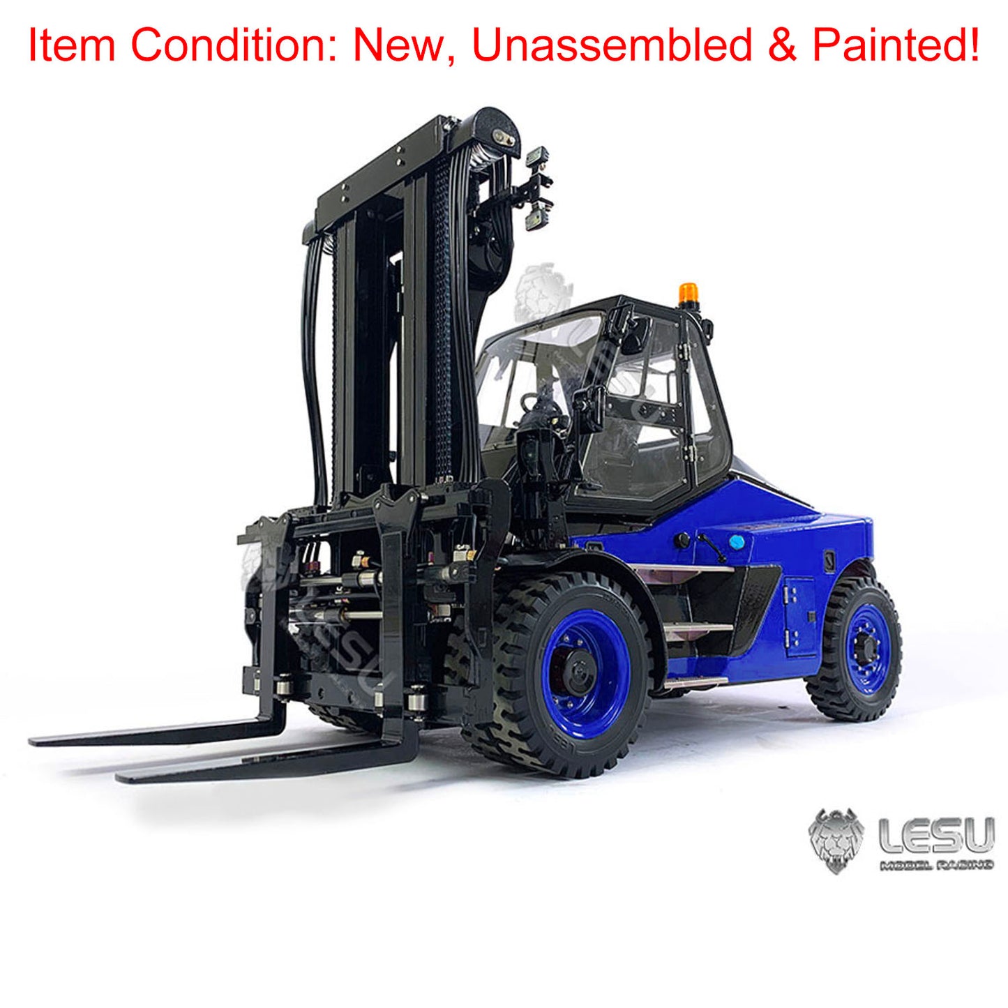 LESU 1/14 Scale RC Hydraulic Painting Forklift Aoue-LD160S Remote Control Model W/ Motor ESC Light Sound W/O Battery Radio Charger