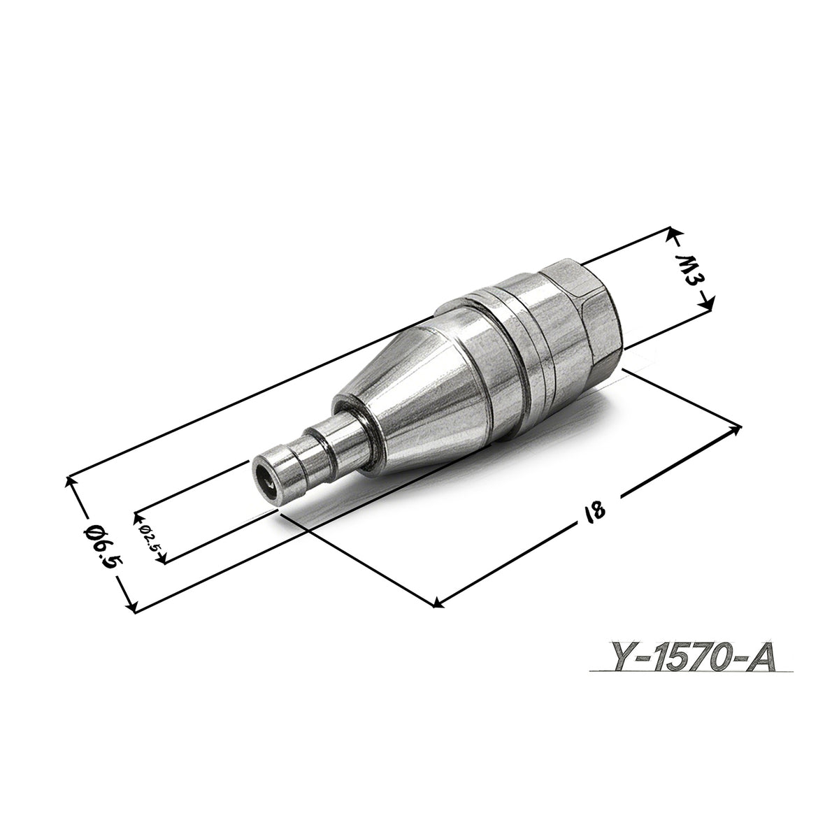 LESU 1/14 Metal Quick Release Coupler Connector M3 External/Internal Thread DIY Parts Fitting for RC Hydraulic Excavator Loader Model