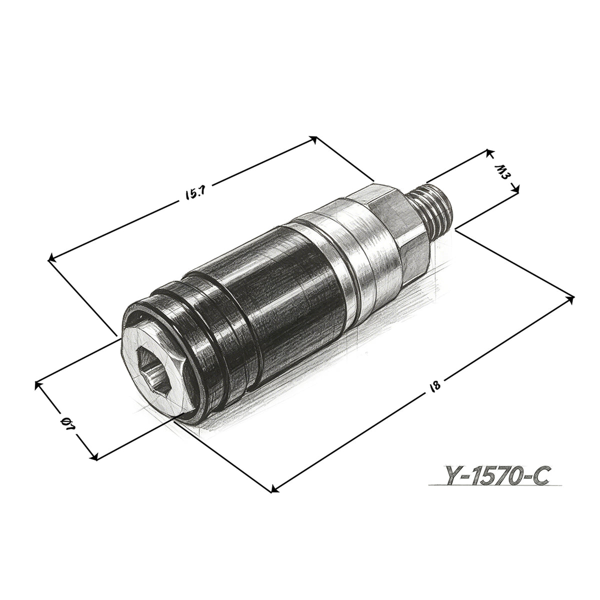 LESU 1/14 Metal Quick Release Coupler Connector M3 External/Internal Thread DIY Parts for RC Hydraulic Engineering Vehicle Model