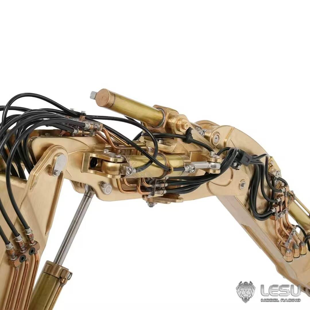 New Pre-Order Deposit Brass Special Edition 1/14 LESU MC15 Metal RC Hydraulic Excavator RC Digger Construction Vehicle