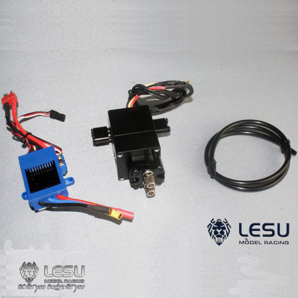 LESU Brushless ESC Hydraulic Pump Set Metal Relief Valve 3CH Connector Suitable for 1/14 RC Dumper Truck Car Model DIY Part