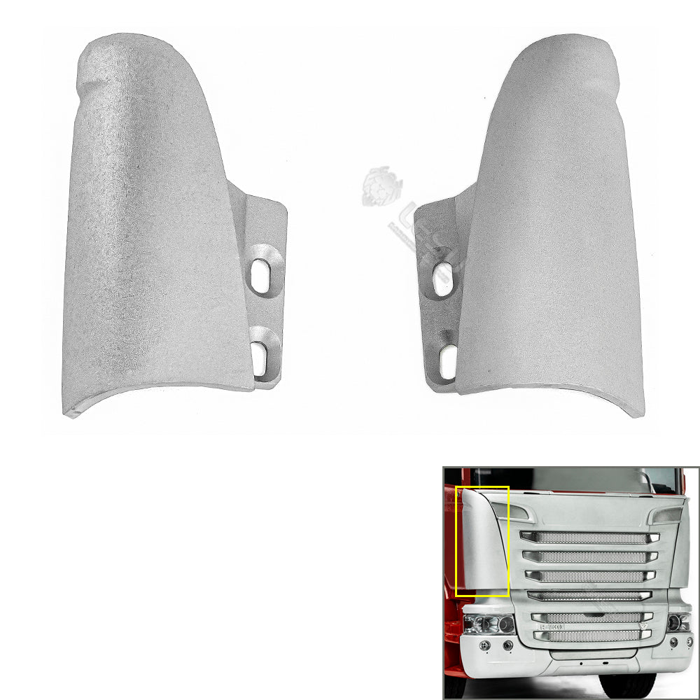 Metal LESU R730 Front Face Net Bumper Sets for R470 R620 1/14 TAMIYA RC Tractor Truck Model