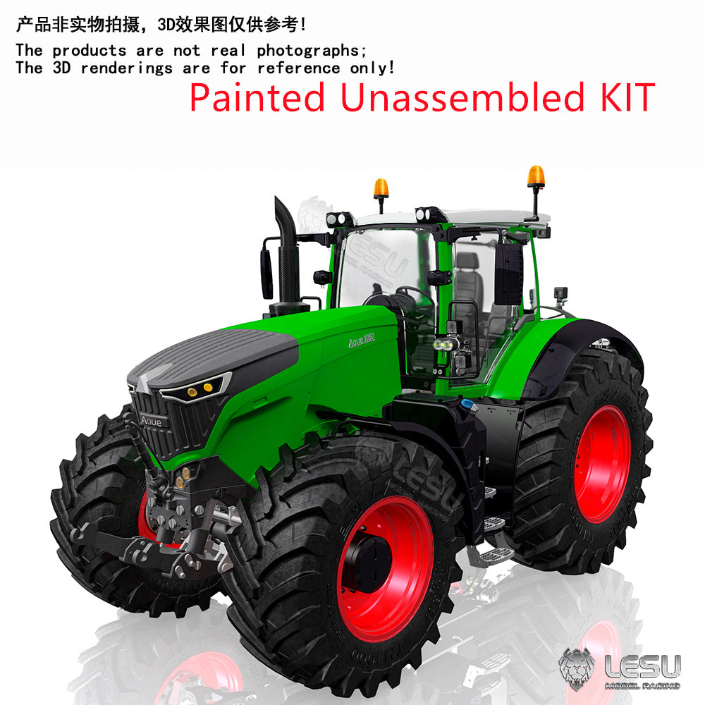 Brand New 1/14 Scale Hydraulic AOUE 1050 Tractor KIT/RTR A0018 4WD 2Speed Gearbox Motor ESC Lights Teshulianjie