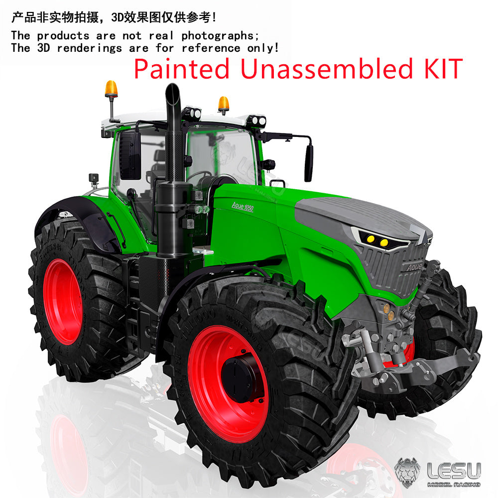 Brand New 1/14 Scale Hydraulic AOUE 1050 Tractor KIT/RTR A0018 4WD 2Speed Gearbox Motor ESC Lights Teshulianjie