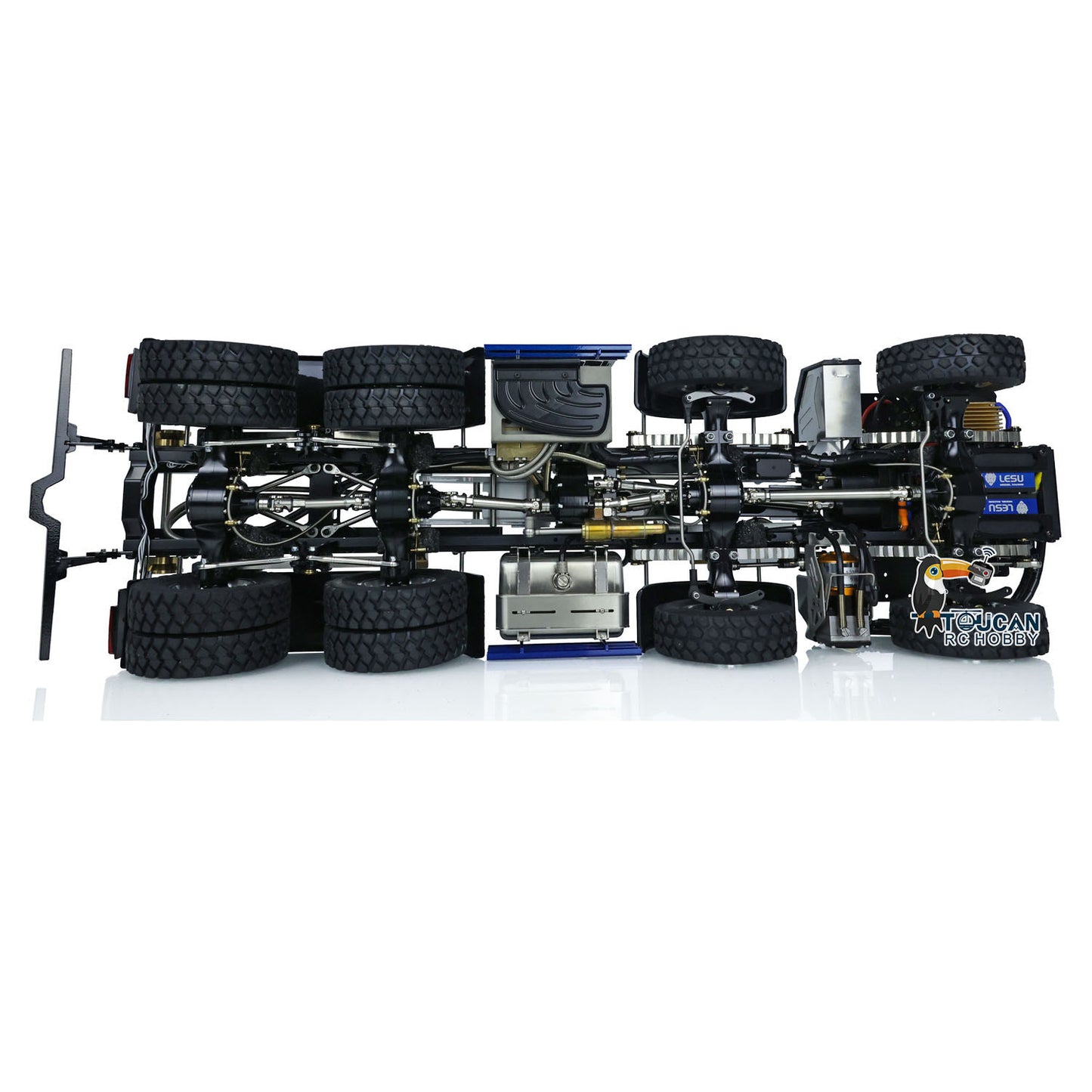1/14 rc roll-off truck kit 8x8 all-wheel drive light group sound group no charger
