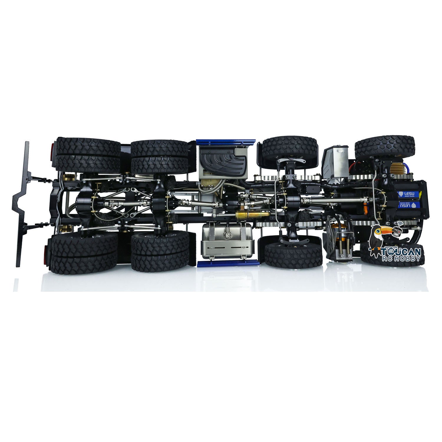 1/14 rc roll-off truck kit 8x8 all-wheel drive light group sound group no charger