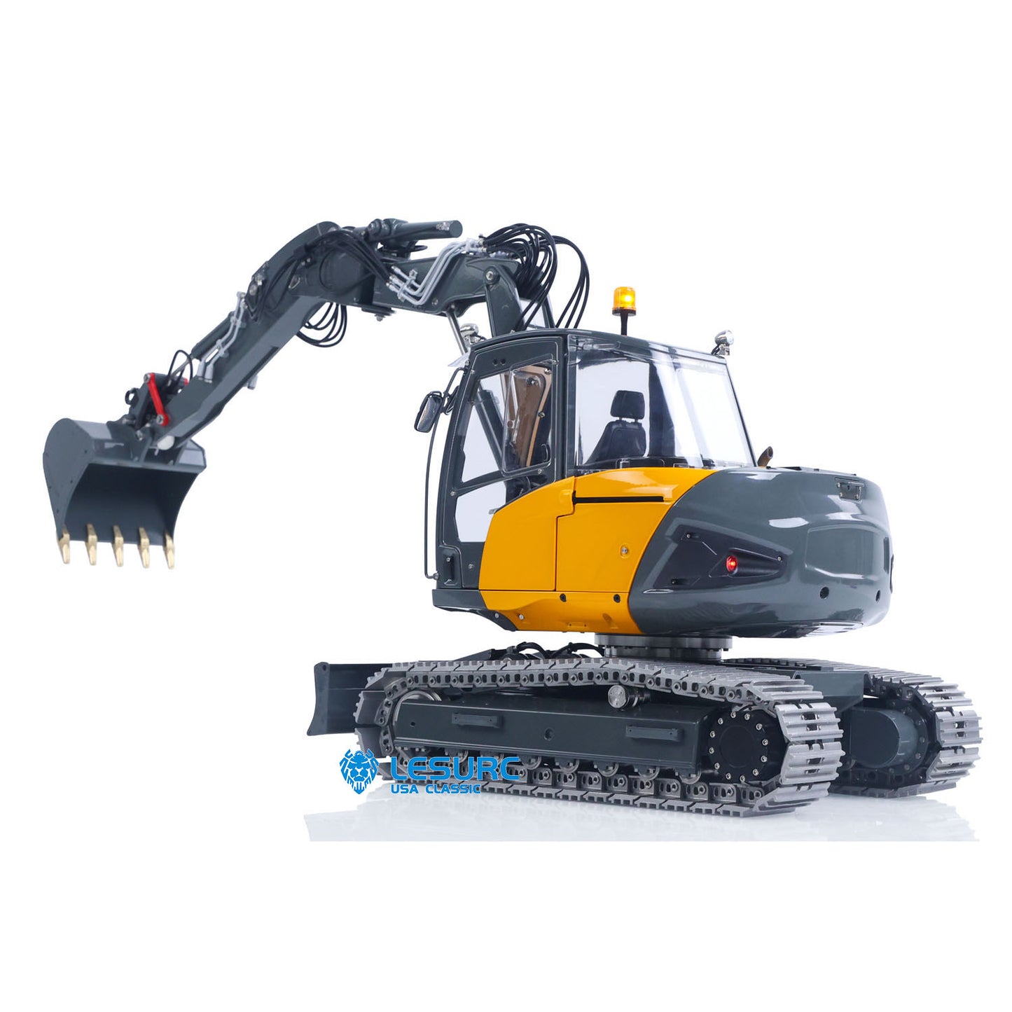 1/14 Metal Hydraulic Excavator MC15 Slewing Brushed Motor with High-Ratio Reducer
