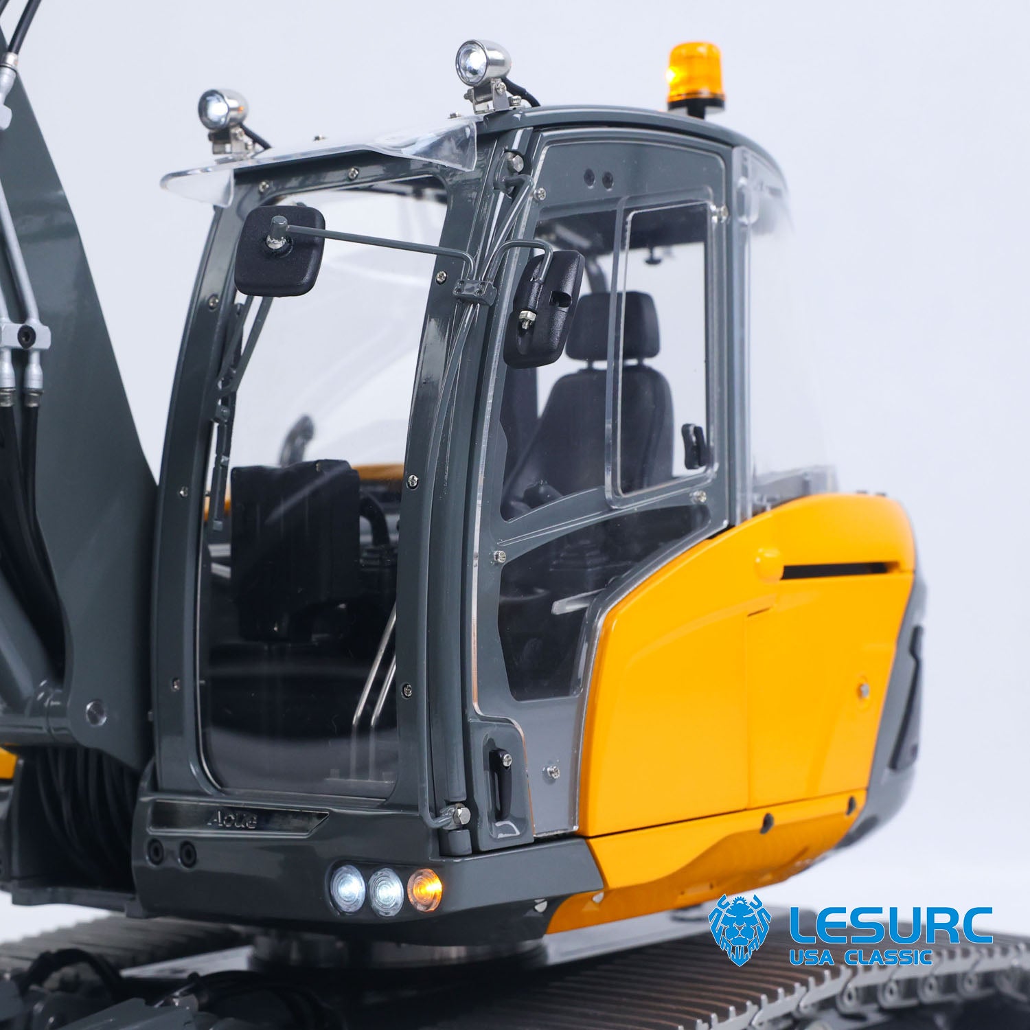 1/14 Metal Hydraulic Excavator MC15 Transparent Acrylic Cab Glass and Adjustable Seat 
