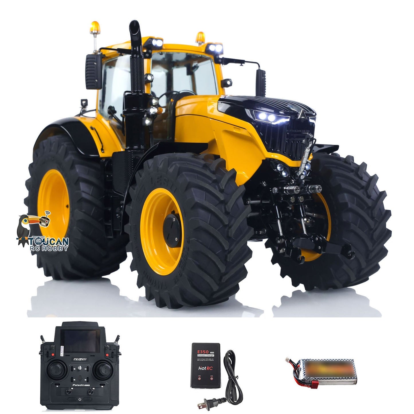 aoue?1050 rc agricultural tractor 1:14 metal chassis full functional hydraulic rc car
