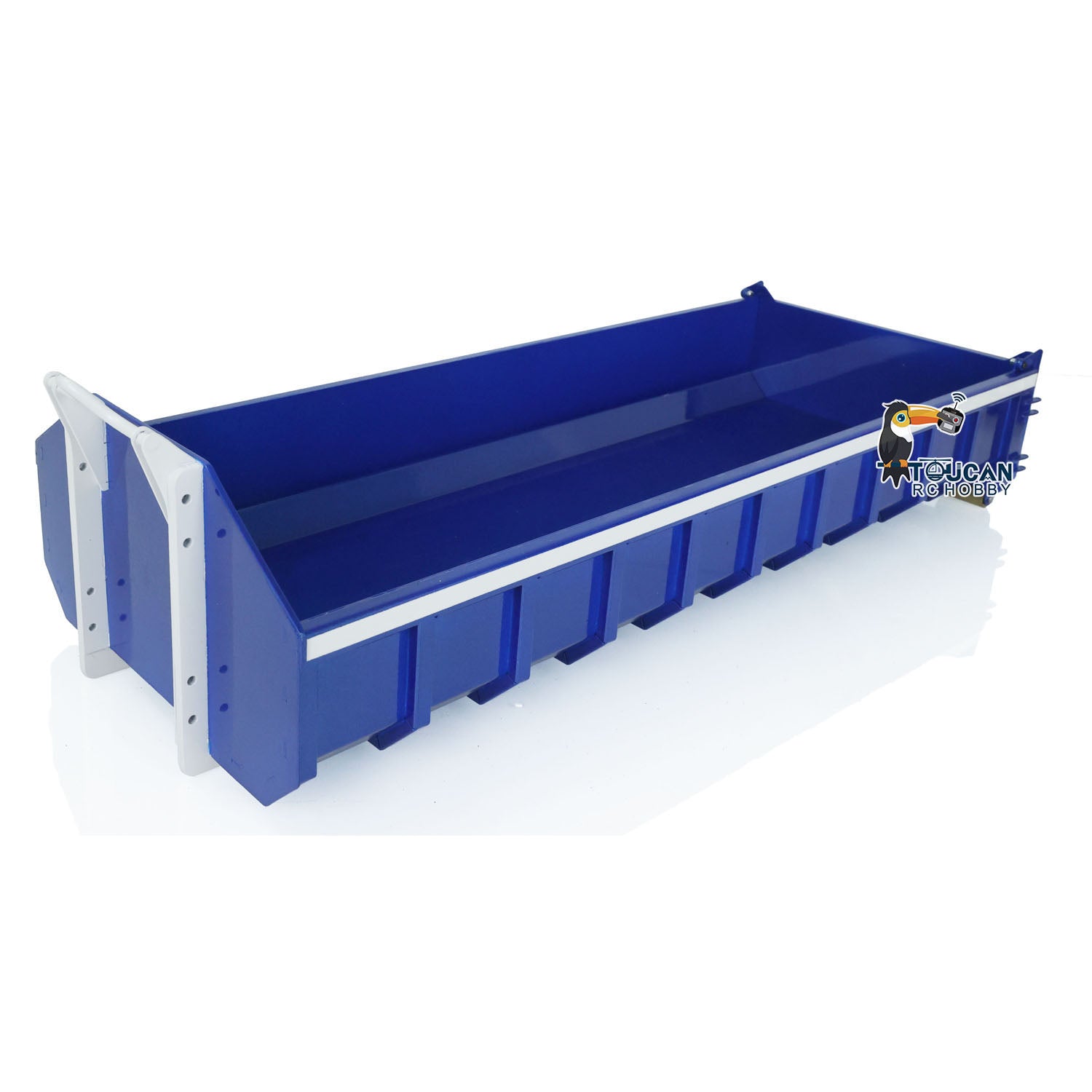 1/14 rc full tipping truck 8x8 all-wheel drive factory painted blue cab blue bucket