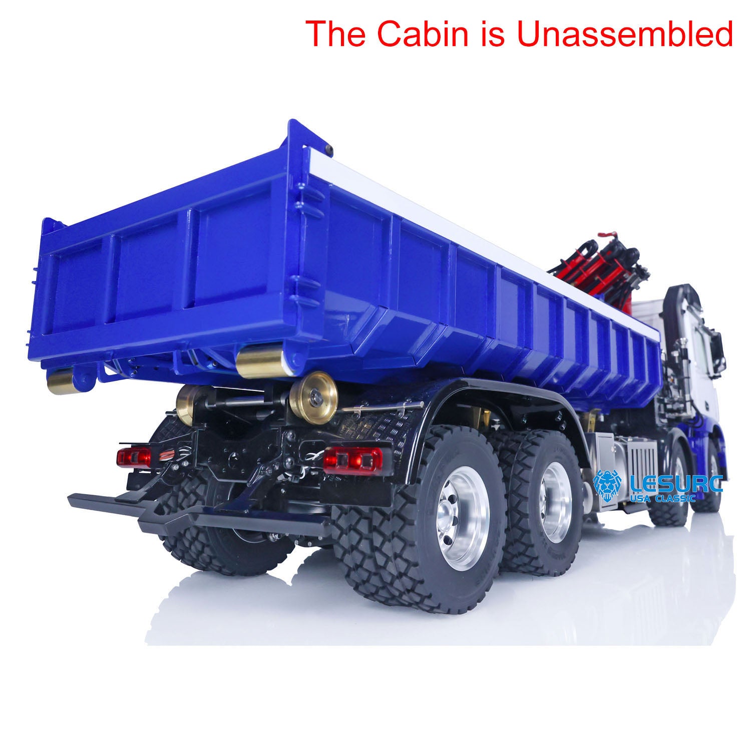 rc 8x8 hydraulic tipper with crane full metal chassis metal cvd shafts metal suspension